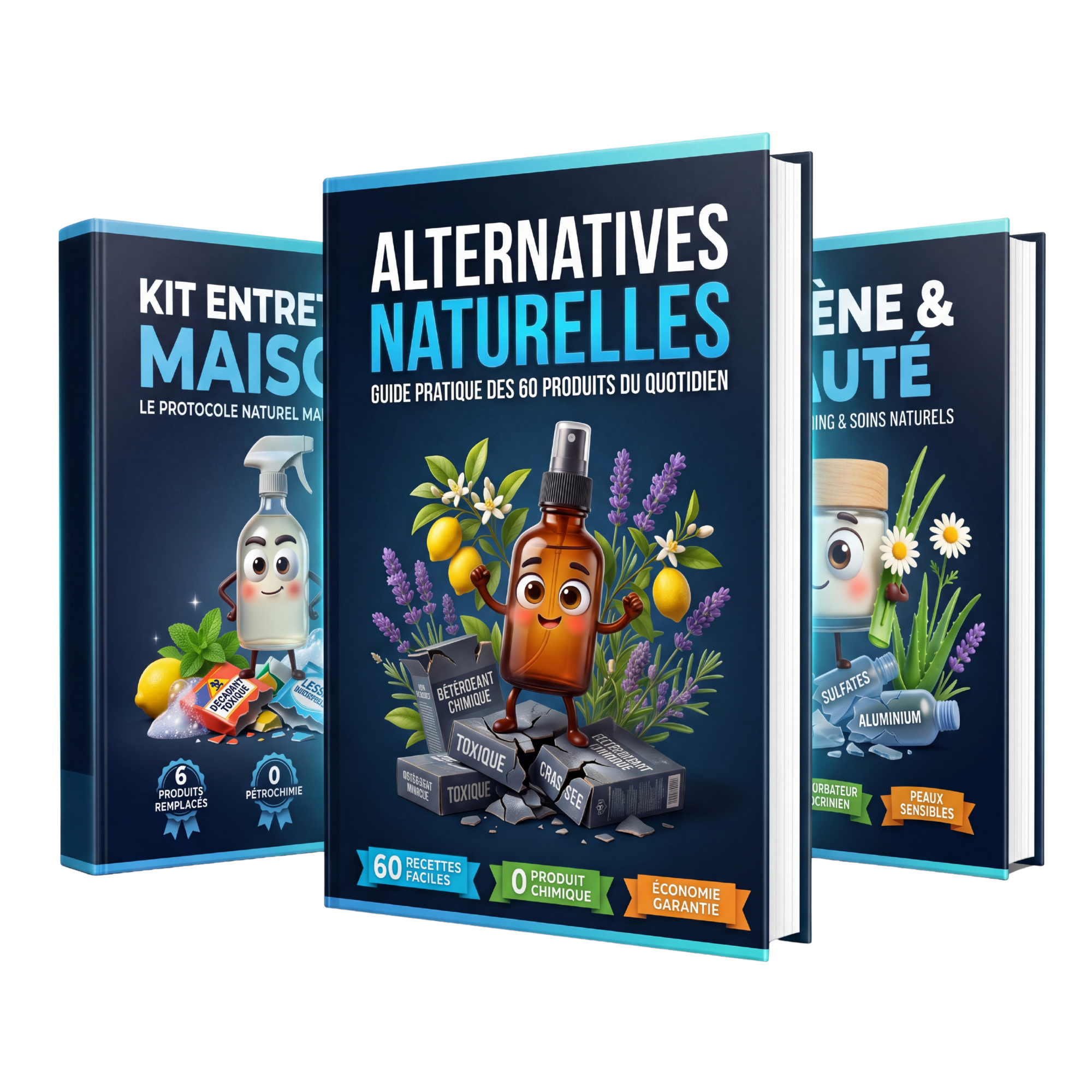 Pack 3 Livres Alternatives Naturelles Santé Animée
